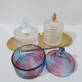 Nordic Colorful Crystal Glass Candy Storage